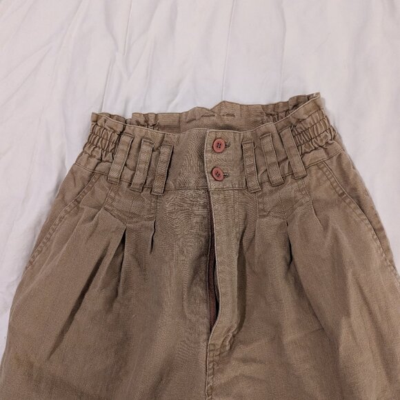 Gitano Brown Cinched Waist Pants - Picture 2 of 9